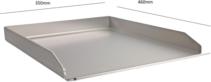 Kette´s Grillzubehör Plancha/Griddle-Plate/Bratplatte/Edelstahlplatte (400 x 300mm) 400 x 300mm univ