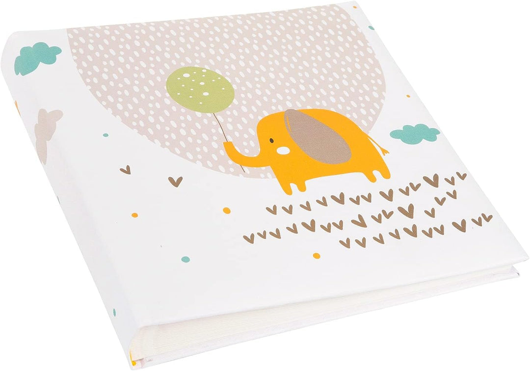 goldbuch 24 210 Fotoalbum Little Dream im kindgerechten Design, Leinenstruktur Babyalbum mit 60 weis