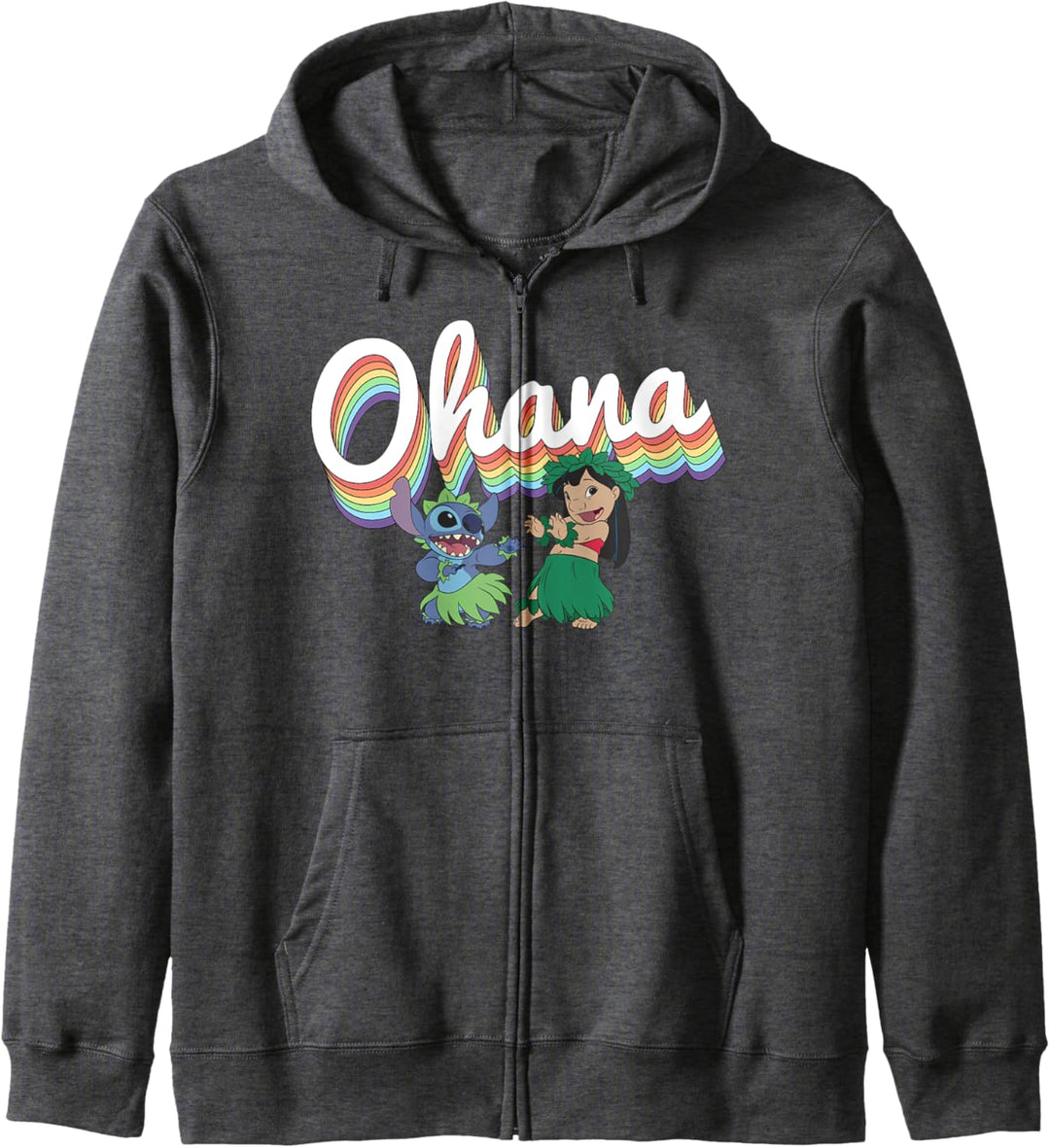 Disney Lilo & Stitch Pride Ohana Rainbow Kapuzenjacke