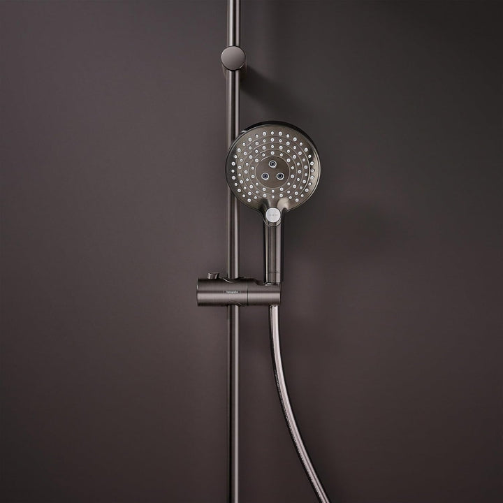 hansgrohe Raindance Select S - wassersparender Duschkopf 5,7 l/min (EcoSmart+), Handbrause mit 3 Str