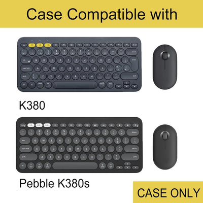 co2CREA Hart case Tasche für Logitech K380 /Pebble Keys 2 K380s Kabellose Bluetooth-Tastatur Pebble