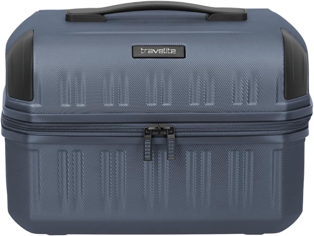 travelite DYNAMIIC Kosmetikkoffer, Beautycase 27x38x23 cm, ABS Hartschale, Koffer Aufsteckfunktion,