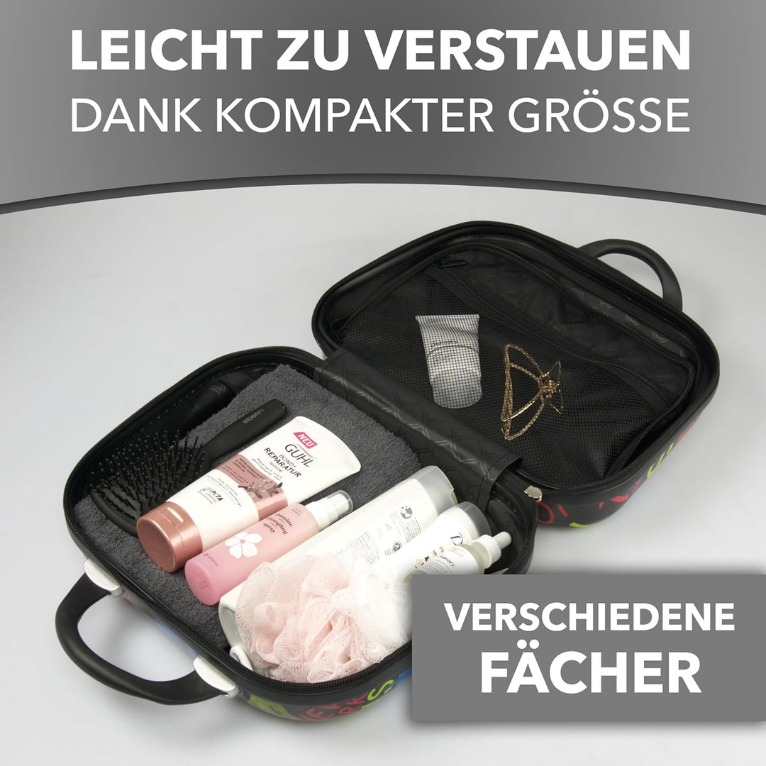 Xonic Kosmetikkoffer Damen – Beauty Case Hartschale für Reisen – Robustes Beautycase Damen mit Trage
