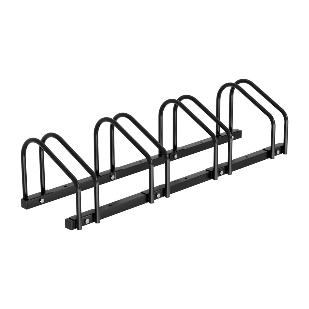 Fahrradständer Boden für 4 Fahrräder, 30cm Radabstand 35-55mm Reifenbreite rostfreier Stahl selbstsi