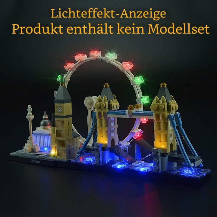 GEAMENT Verbesserte Version Licht-Set für Architecture London Skyline Collection Kompatibel mit Lego