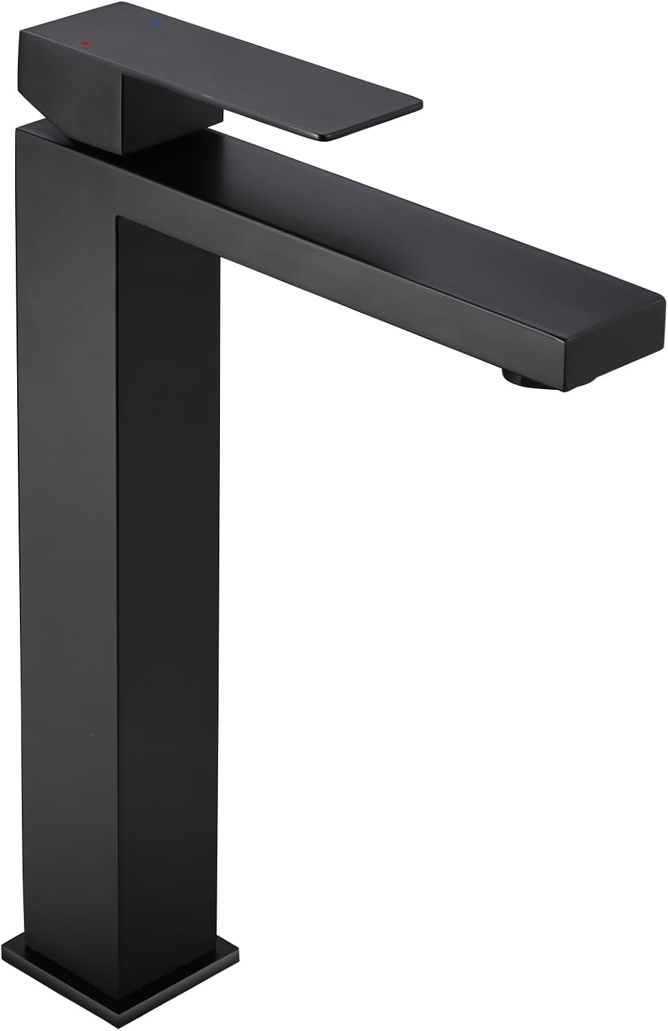 BONADE Waschtischarmatur Schwarz Hoch, Wasserhahn Bad Schwarz, 24cm hohem Auslauf waschbeckenarmatur