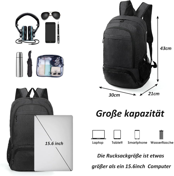 TANTOMI Wanderrucksack Ultraleicht Faltbarer Rucksack Klein, Packable Tagesrucksäcke Trekkingrucksac