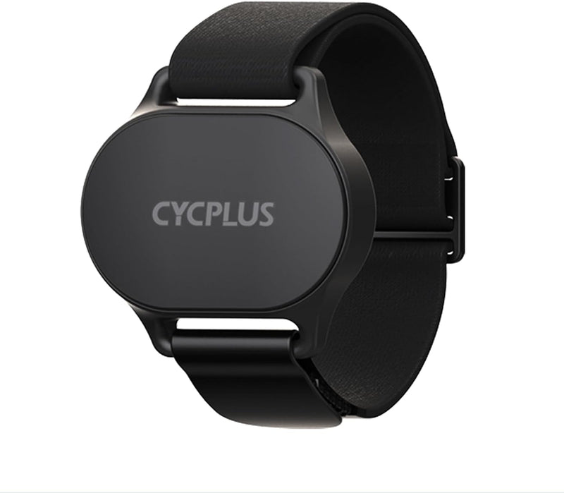 CYCPLUS Herzfrequenzmesser Armband, Bluetooth 5.1 ANT+ HR Monitor mit HR Zone LED Anzeige, IP67 Wass