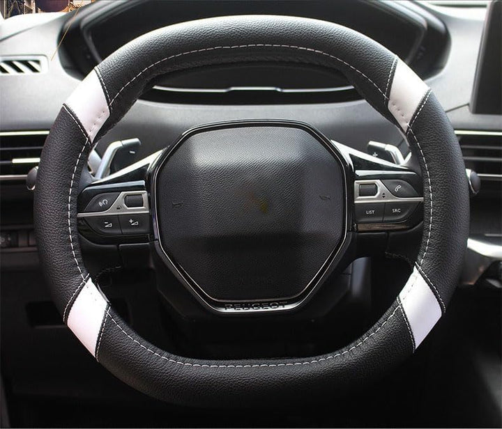 Mayco Bell Mikrofaser Leder Auto Lenkradbezug Fit für Peugeot 206 207 208 2016-2019 508 208 2019 e-2