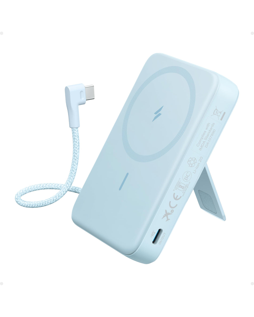 Anker Zolo magnetische Powerbank, 10K kabelloses Ladegerät, 30W Max. Schnellladen, integriertes USB-