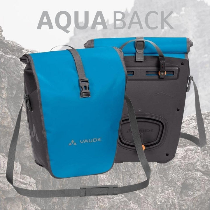VAUDE Fahrradtaschen für Gepäckträger Aqua Back 2x24L, 2 x Hinterradtaschen wasserdicht, Fahrrad Gep