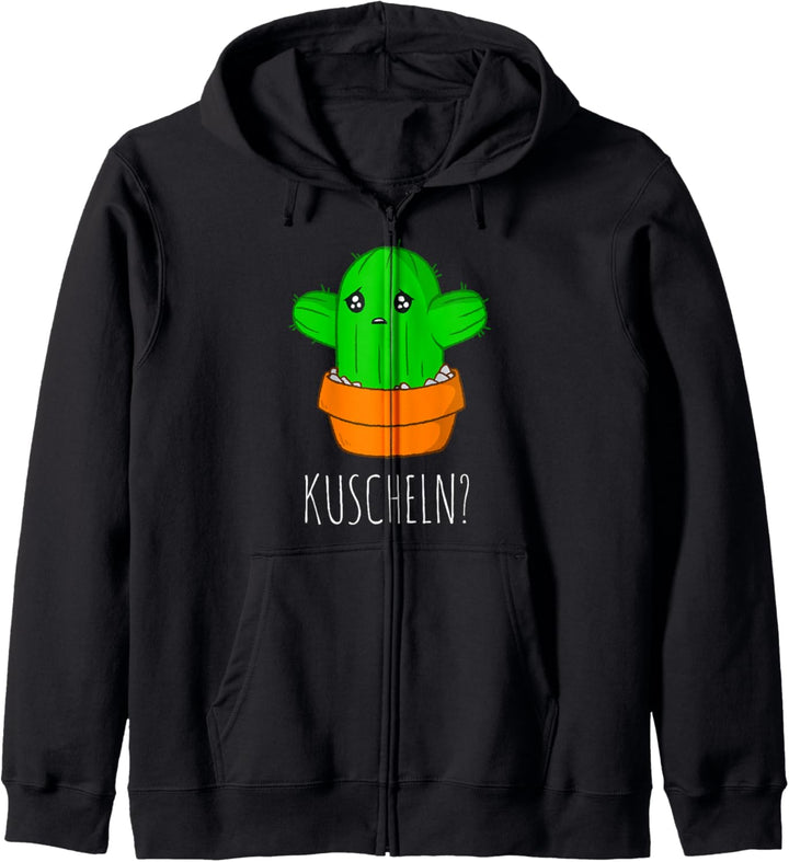 Süsser Kaktus zum Kuscheln knuddeln Humor Kapuzenjacke