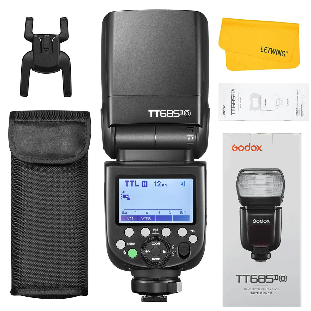 Godox TT685II-O TTL Blitz Blitzgerät HSS 1/8000s GN60 2.4G Wireless X System, TCM Instant Conversion