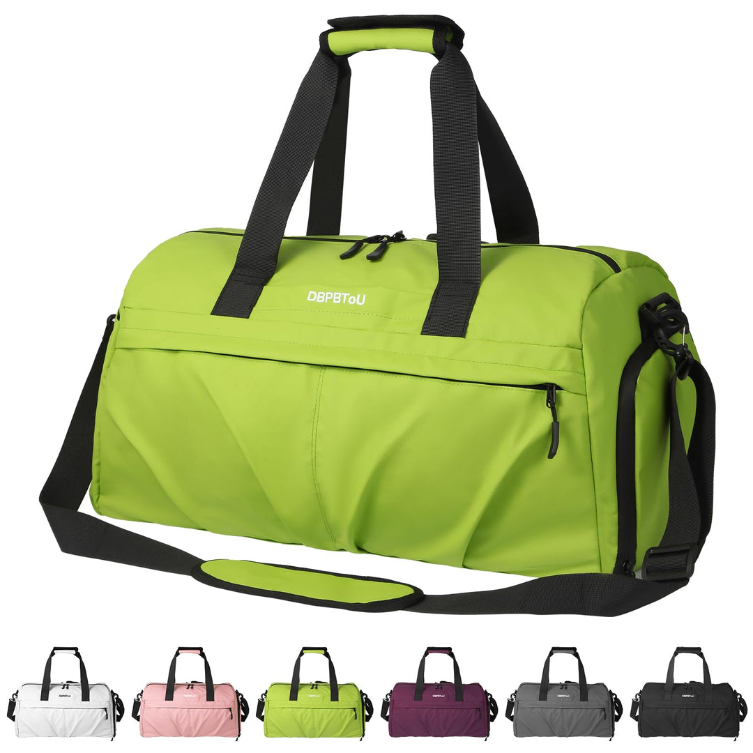 Sporttasche Damen Herren Hartes Material, Reisetasche mit Schuhfach Zwei Belüftungslöchern und Nassf