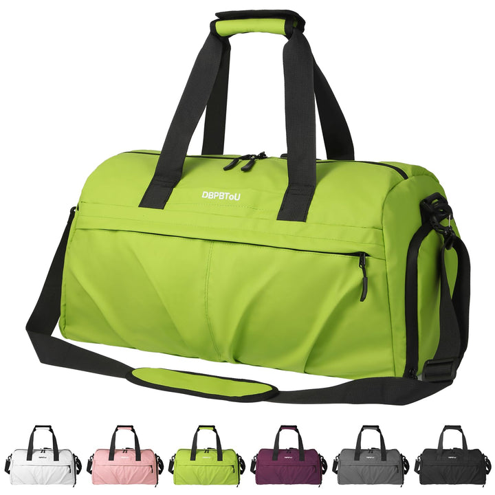Sporttasche Damen Herren Hartes Material, Reisetasche mit Schuhfach Zwei Belüftungslöchern und Nassf