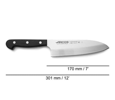 Arcos 289804 Serie Universal - Messer Deba Asiatisches Messer - Klinge Nitrum Edelstahl 170 mm - Han
