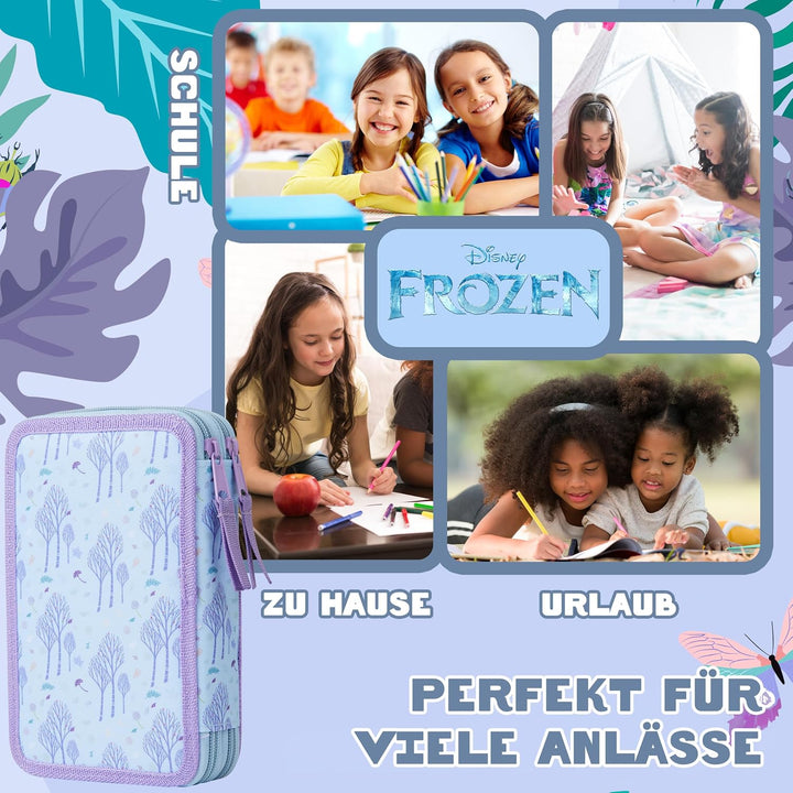 Disney Federmäppchen Mädchen Die Eiskönigin Stitch Federtasche Mädchen Gefüllt Schulmäppchen 2 3 Fäc