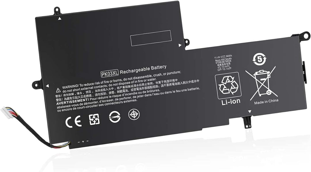 AKKEE PK03XL Replacement Laptop Akku für HP Spectre 13 Pro X360 G1 G2 Spectre 13-4000 13-4100 13-420
