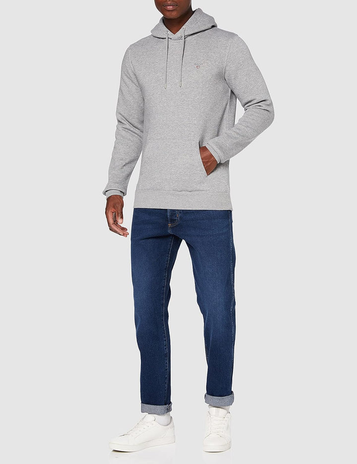 GANT Herren Original Sweat Hoodie ORIGINAL Kapuzenpullover Hellgrau XS, Hellgrau XS