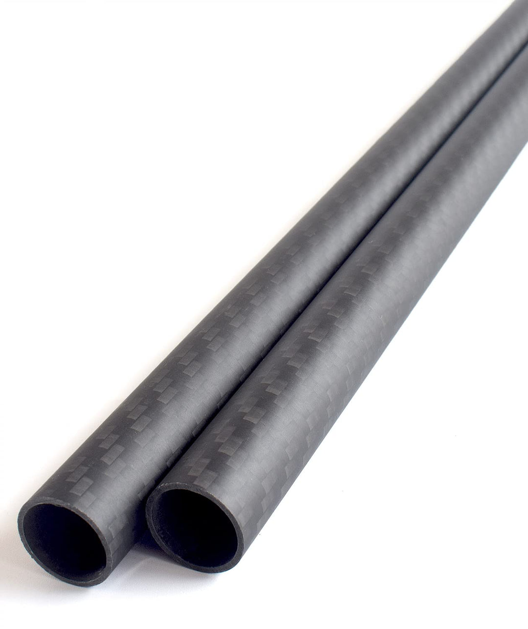 2 Stück 600 mm Länge Kohlefaserrohr 16 x 14 x 600 mm, 10/12/22/25/30/35 mm erhältlich, 3K Rolle gewi