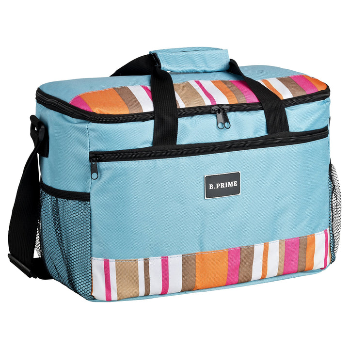 B.PRIME 20L Kühltasche Classic I 36x26x22cm I Isoliertasche I Lunch-Tasche I Kühlbox I Picknick-Tasc