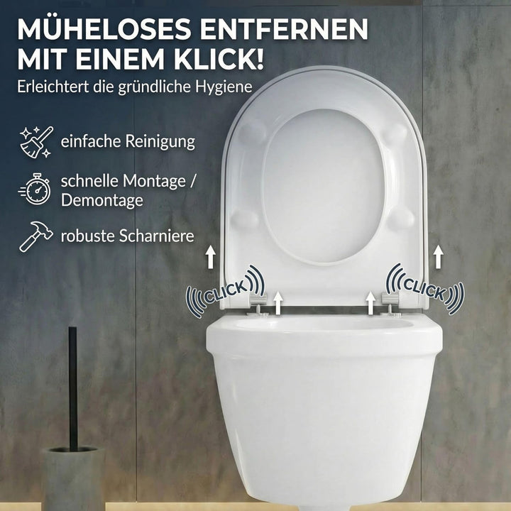 Toilettensitz mit Softclose passend für Duravit Starck 3, Starck 2 & Duravit ME – reparierbar, langl