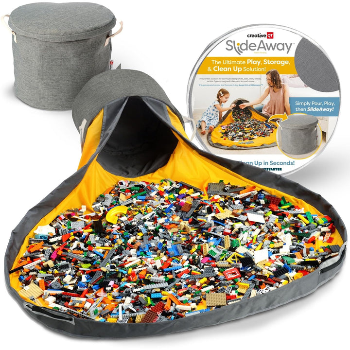 Creative QT – Slideaway-und Spielmatte für Kinder – Organizer-Aufbewahrungsbehälter für Spielzeug –