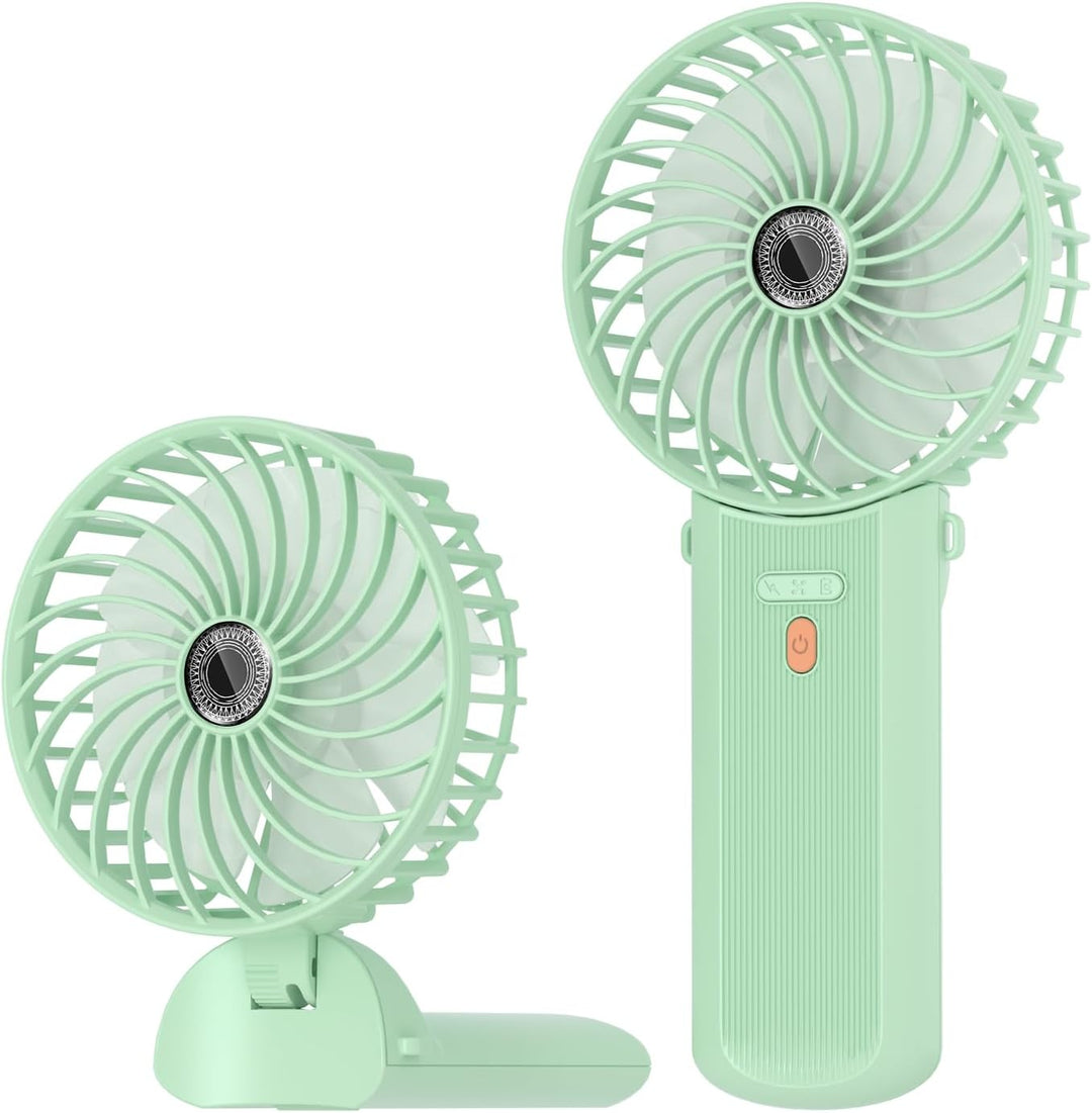 Lepwings Handventilator, Mini Ventilator USB Wiederaufladbar, 5,5-16 Std. Laufzeit, 4 Windgeschwindi