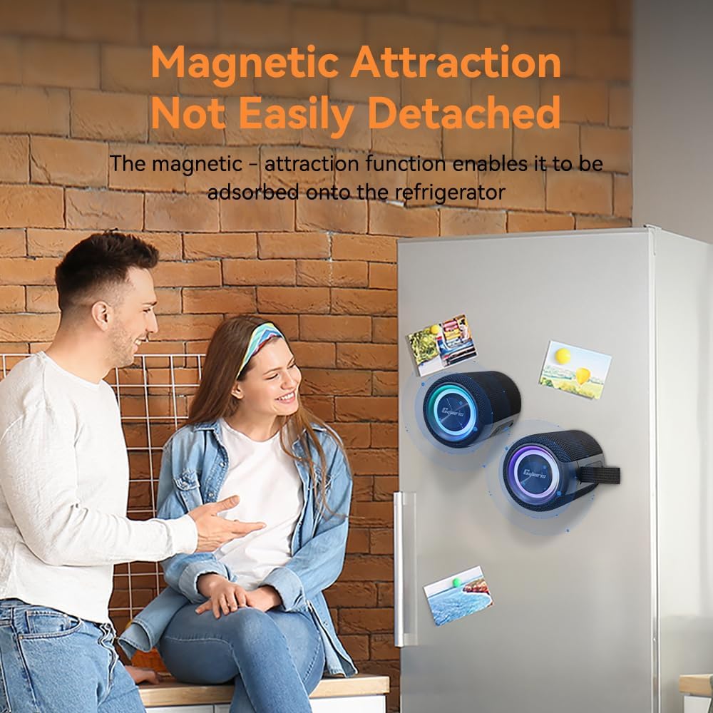 2 in 1 Magnetischer Dual Splittable Bluetooth Lautsprecher, 40W Tragbare Wireless Lautsprecher mit D