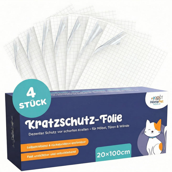 HomePetWorld Kratzschutzfolie Katze, Selbstklebende transparente Anti Kratz Folie als Kratzschutz od