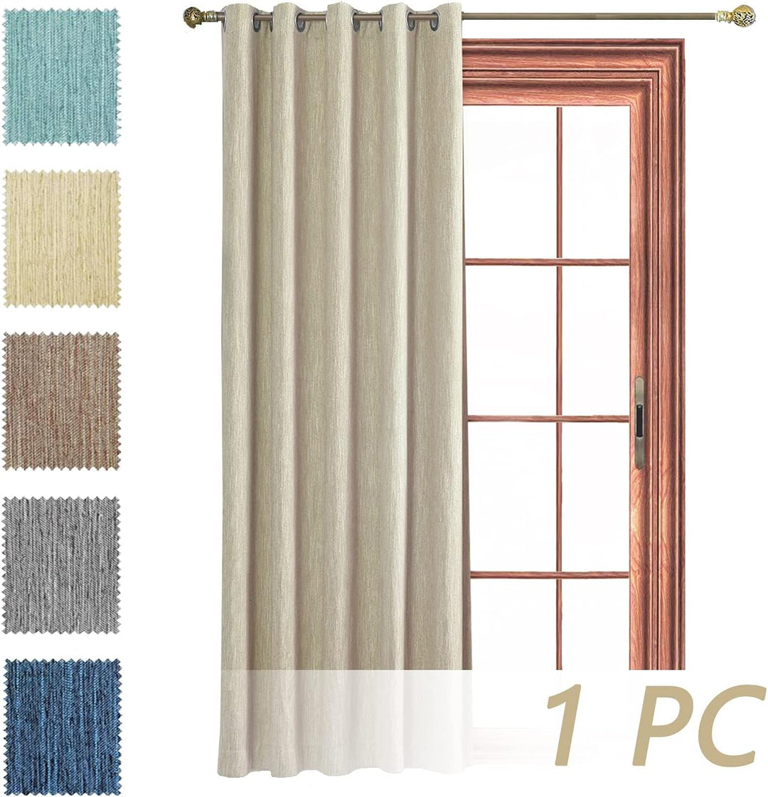 Melodieux Vorhänge Verdunkelung Gardinen Blickdicht Leinenoptik für Wohnzimmer kinderzimmer Schlafzi