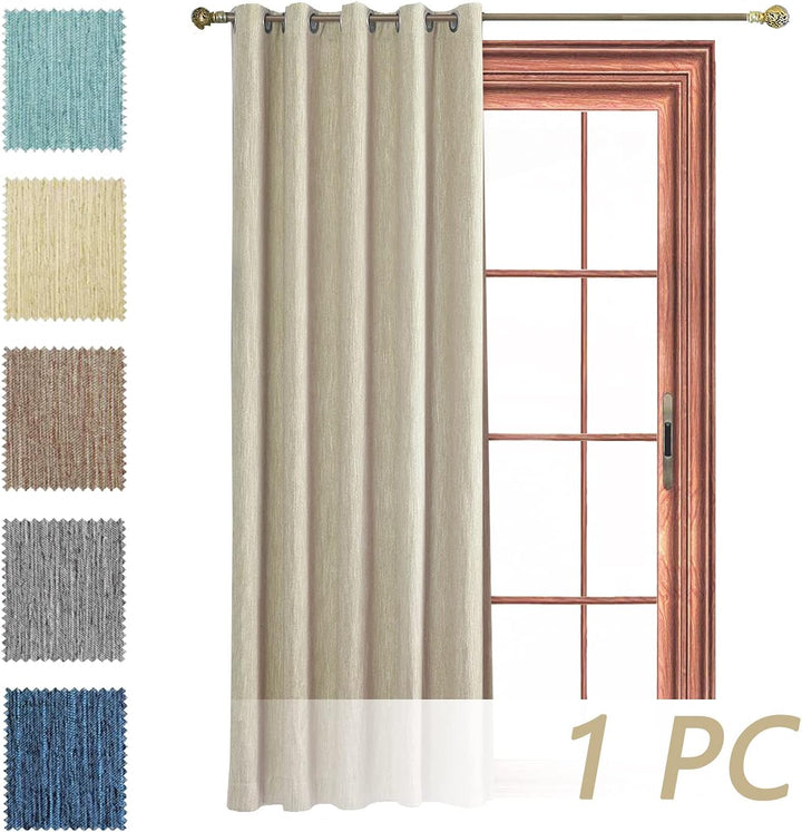 Melodieux Vorhänge Verdunkelung Gardinen Blickdicht Leinenoptik für Wohnzimmer kinderzimmer Schlafzi