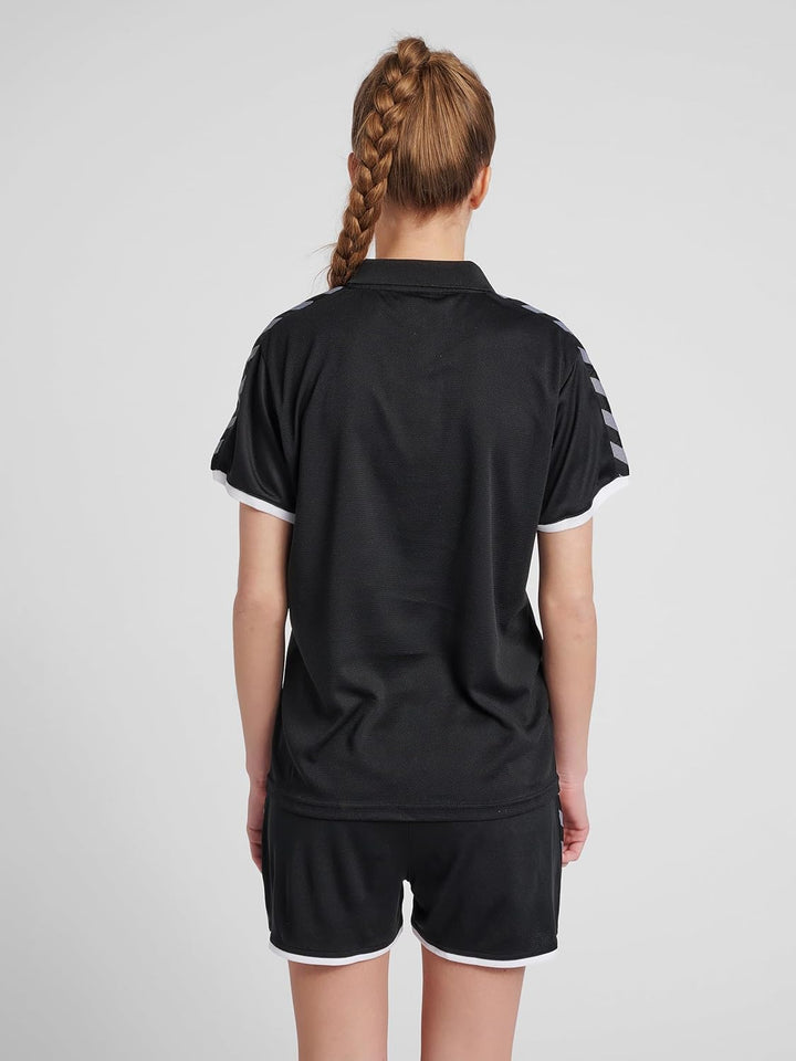 hummel Polo Hmlauthentic Multisport Damen Grösse XL Black/White, XL Black/White