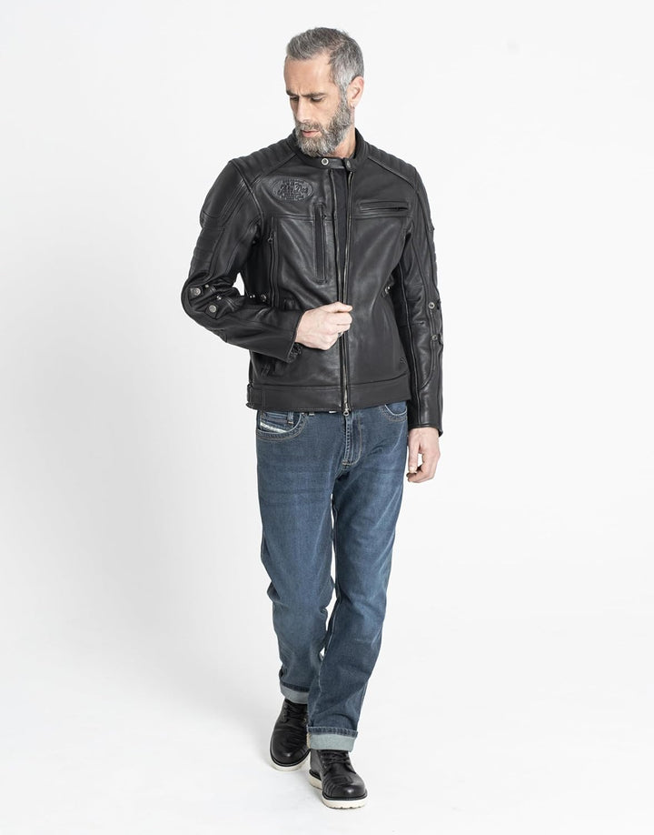 John Doe Taylor Monolayer XTM Motorrad Jeans Stretch Atmungsaktiv mit Protektoren 28W / 32L Indigo,