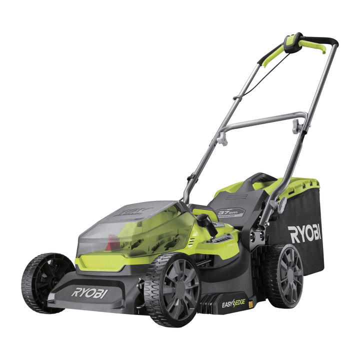 RYOBI 18 V ONE+ Akku-Rasenmäher RY18LMX37A-0 – 37 cm Schnittbreite, ohne Akku & Ladegerät, bürstenlo