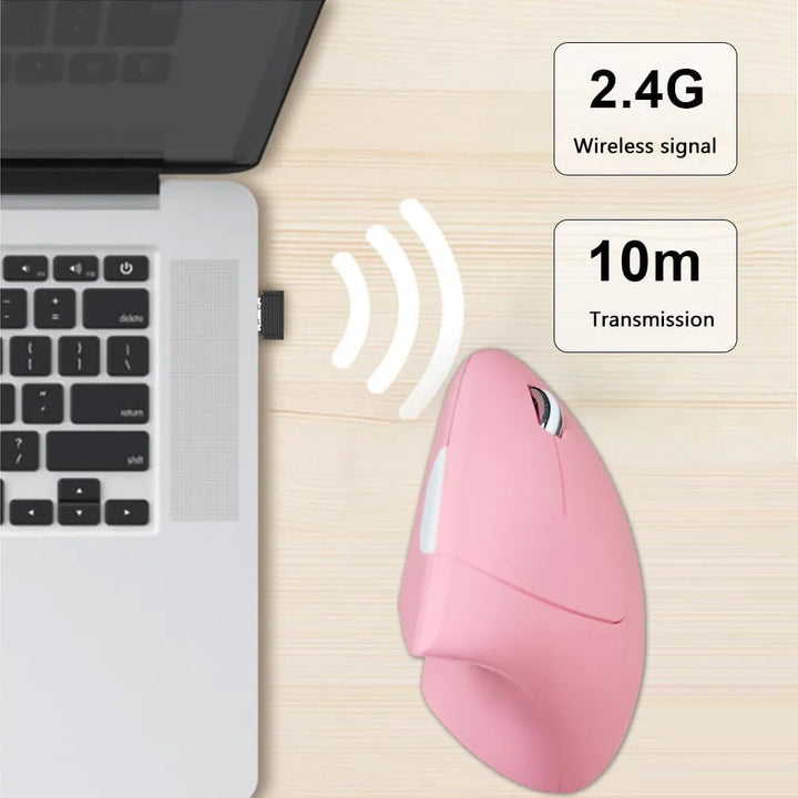 2.4G Wireless Vertikale Ergonomische, Wiederaufladbar, Optische Maus Vertical Ergonomic Optical Mous