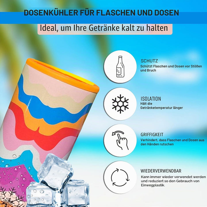 BierKühler Qualitätskühler Thermos Getränkekühler Flaschenkühler für 330 ml 440 ml 500 ml Bier Dosen