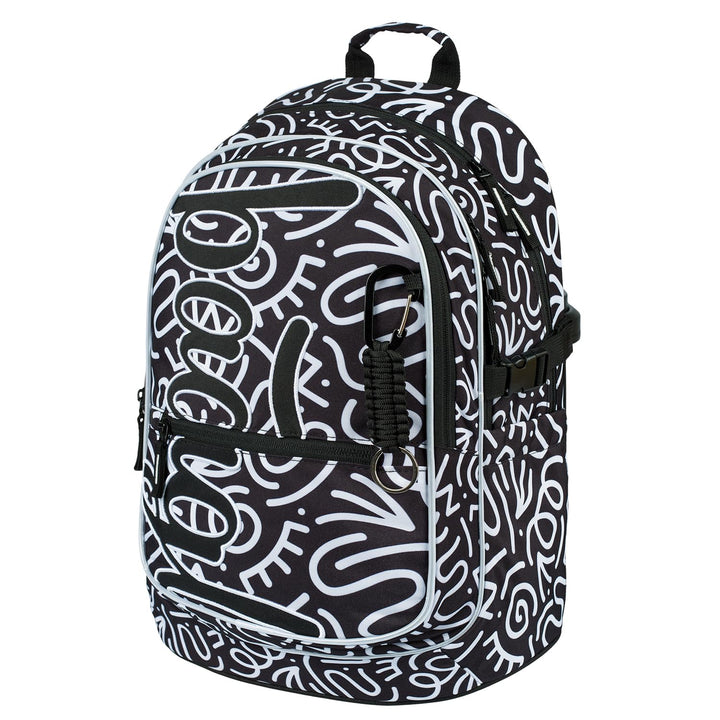 Baagl Kinderrucksack, Schulrucksack für Kinder mit ergonomisch geformter Rücken, Brustgurt und refle