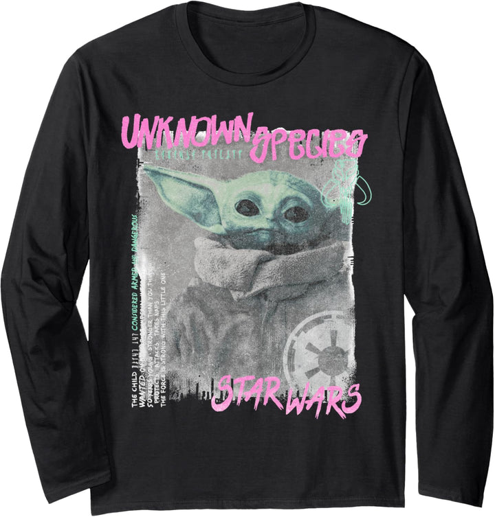 Star Wars The Mandalorian The Child Unknown Species Grunge Langarmshirt