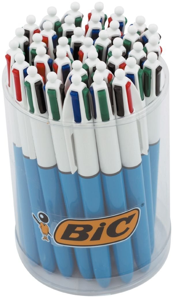 BIC 4 Farben Kugelschreiber Set 4 Colours Original, 36er Pack, Ideal für das Büro, das Home Office o