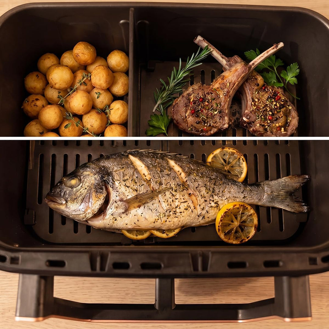 Cecotec Heissluftfritteuse Cecofry&Grill Smokin' 11000 Hot, 11L Kapazität | 2900 W, Integrierter Smo