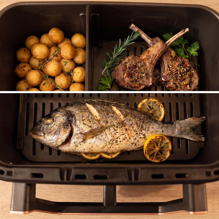 Cecotec Heissluftfritteuse Cecofry&Grill Smokin' 11000 Hot, 11L Kapazität | 2900 W, Integrierter Smo