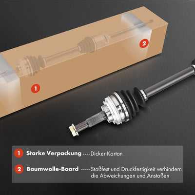 Frankberg 2x Antriebswelle Vorne Links Rechts Kompatibel mit Freelander 2 FA LF 2.2L 2006-2014 Repla