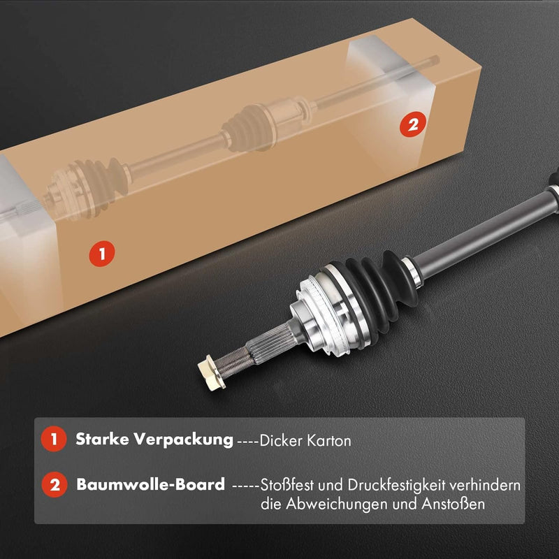 Frankberg Antriebswelle Vorderachse Rechts Kompatibel mit X-Trail T32 2.0L 2016-2023 Koleos II HC 2.
