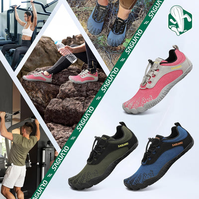 SAGUARO Barfussschuhe Herren Minimalistische Traillaufschuhe Damen Laufschuhe Outdoor Sport Fitnesss