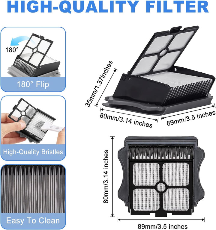 7 Stück Zubehörset für Tineco Floor One S5/S5 Pro/S5 Pro 2/S5, Zubehör Set mit Ersatzbürsten und Fil