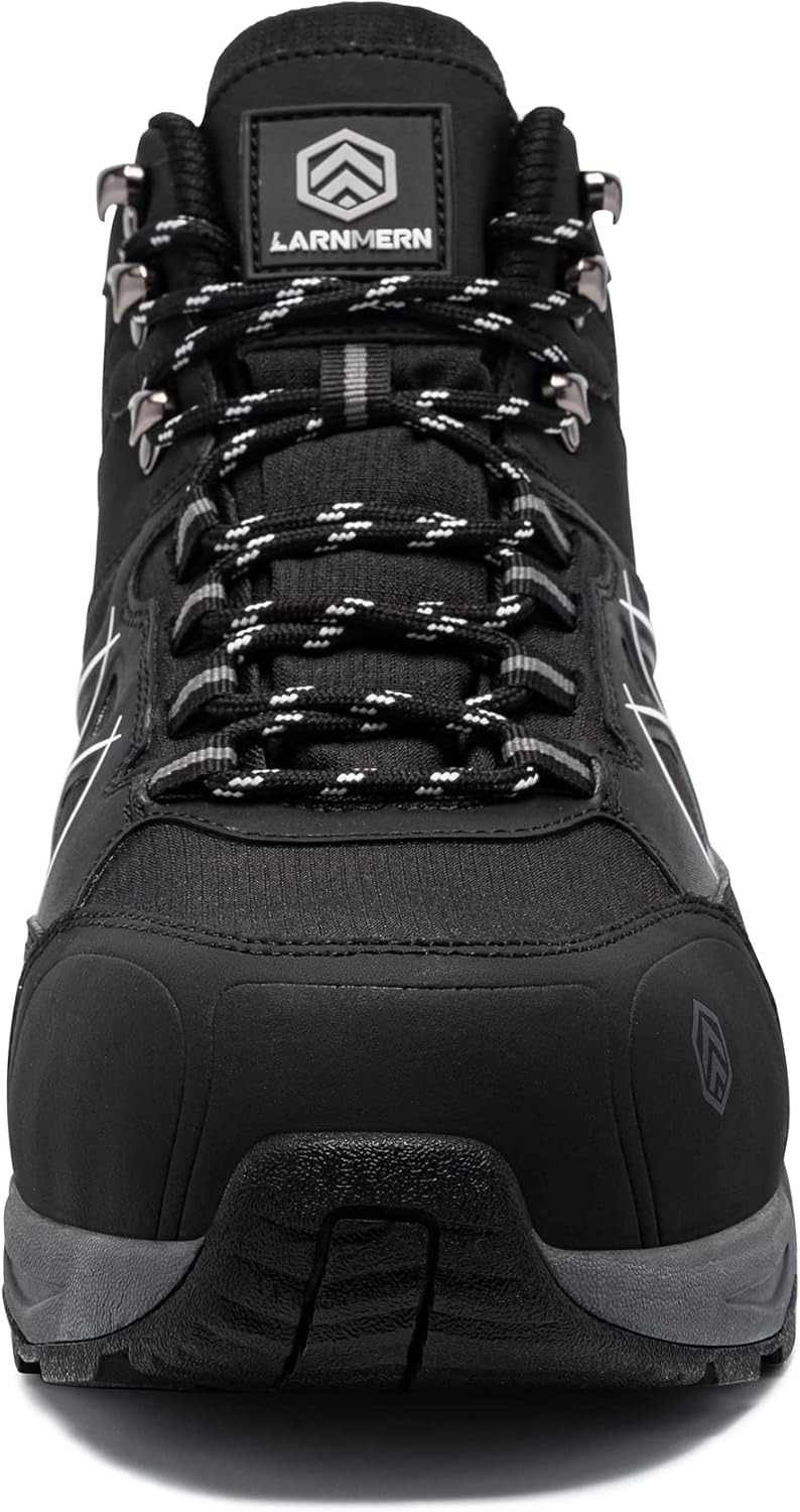 LARNMERN Arbeitsschuhe Herren Damen Sicherheitsschuhe SRC rutschfest Antistatisch Stahlkappenschuhe