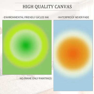 LXTOPN Engel Nummer Poster - Bunte Gradient Aura Poster,Wandkunst, positive Energiemalerei für Zimme