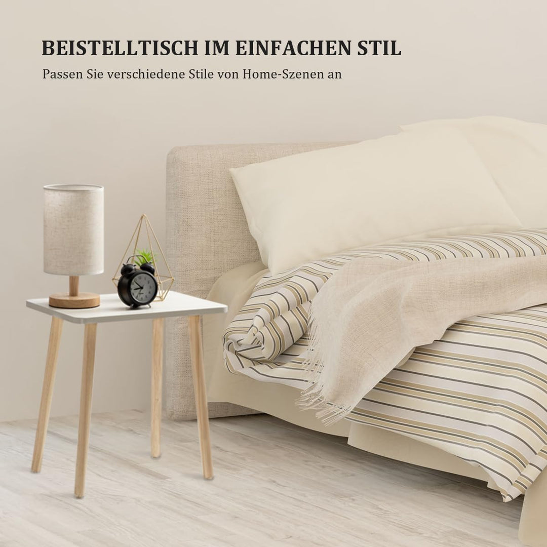 FORAOFUR Beistelltisch, kleiner Beistelltisch, Akzenttisch für Wohnzimmer, Schlafzimmer, Büro, moder