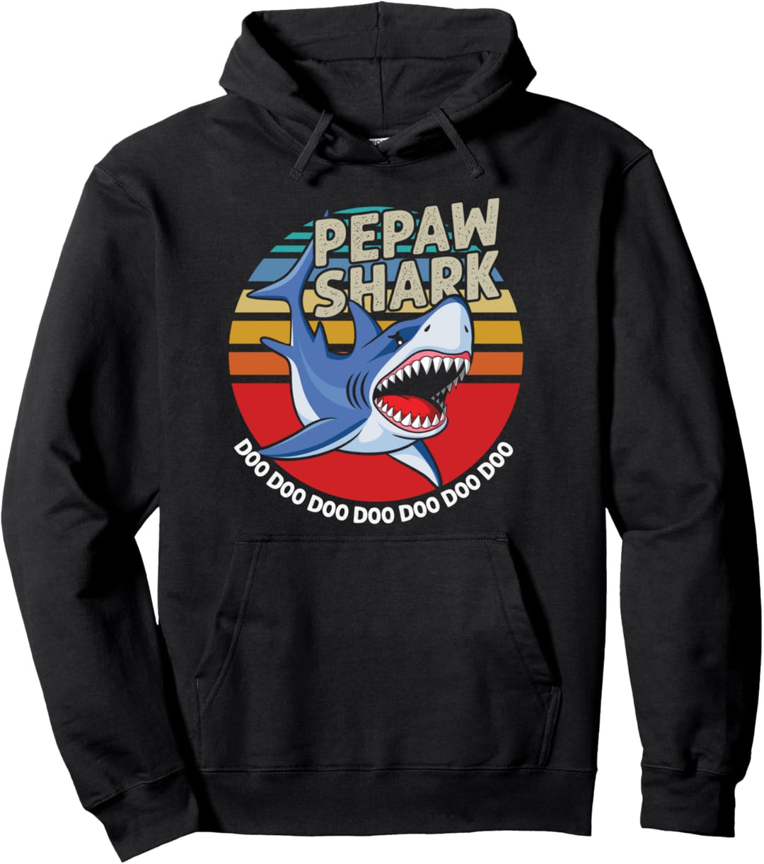 Hai Haifisch Retro Gefährlich Fisch Raubfisch Geschenk Pullover Hoodie